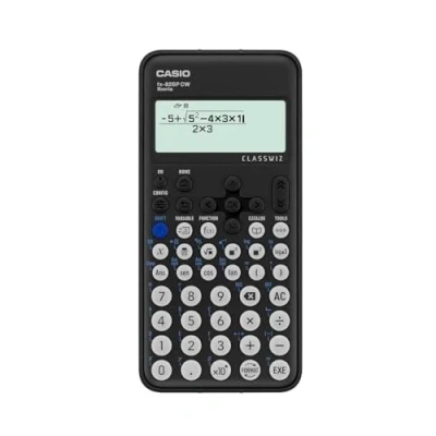 Image de Casio FX 82SP CW Calculatrice Scientifique, recommandée pour Le Curriculum Espagnol et Portugais, 5 Langues, Plus de 300 Fonctions, Couleur Gris foncé