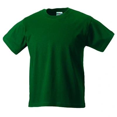 Image de Jerzees T shirt Crew Manches courtes Garçon Vert bouteille 12 ans