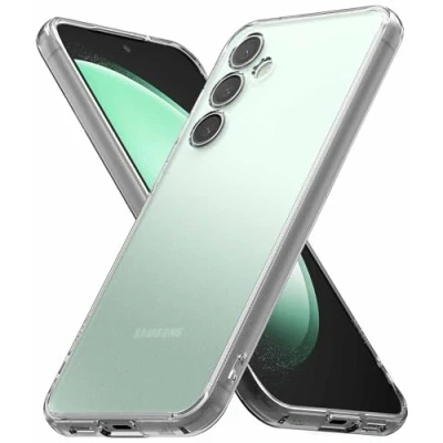 Image de Ringke Coque Compatible avec Samsung Galaxy S23 FE [Fusion Matte] Translucide Ultra Fine Solide Rigide Back Souple Bumper Antichoc Protection Étui Case Accessoires Matte Clear