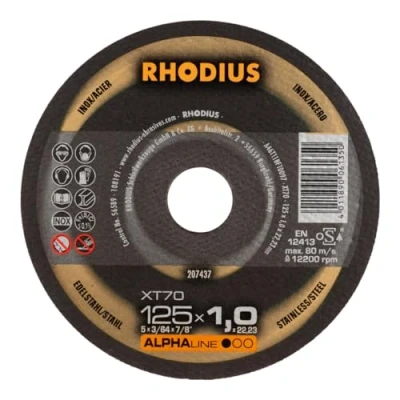 Image de Rhodius XT70 PACK 211081 Disque à tronçonner 125 mm 22.23 50 pc(s)