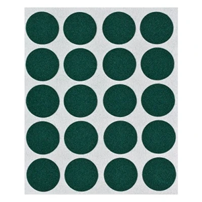 Image de PEHA® Flock en feutre Vert trait 0,35 mm d&#039;épaisseur, diamètre 17 1 bande A &#039;20, autocollants, coussinets