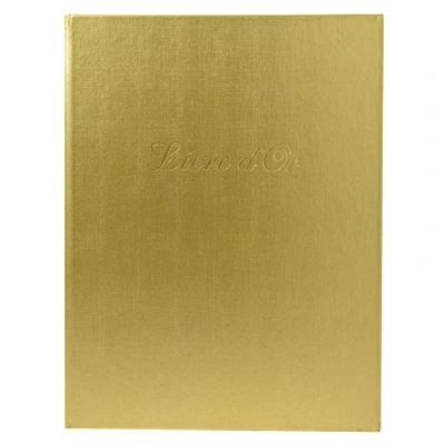 Image de Exacompta Réf. 4989E 1 Livre d&#039;or simili cuir Format vertical : 27 x 22 cm Tranche Or avec titre en lettres dorées 100 pages blanches unies Coloris