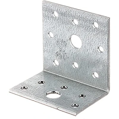Image de Alberts 332525 Équerre d&#039;assemblage galvanisée Sendzimir 40 x 60 mm Set de 6 pièces