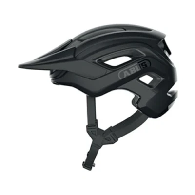 Image de ABUS MTB Helm Cliffhanger Casque de vélo pour les trails exigeants avec grandes ouvertures d&#039;aération &amp; système courroie TriVider hommes et femmes Noir Mat, Taille M