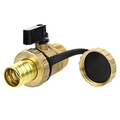 Image de Robinet à bille KFE Bouilloire de remplissage et vidange 1/2 laiton poli