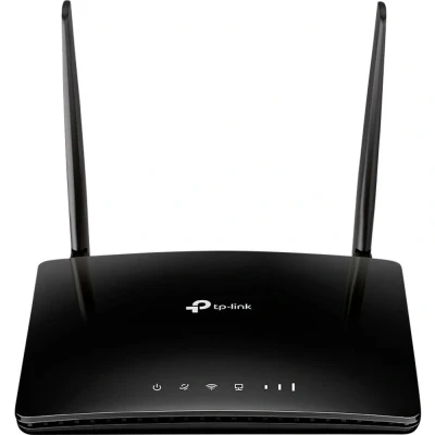 Image de TP Link TL MR6400 Routeur 4G LTE 150Mbps WiFi N 300Mbps, 4 ports Ethernet, antennes non amovibles, Slot de carte MicroSIM pour tout opérateur, idéal remplacer une connexion ADSL à bas débit