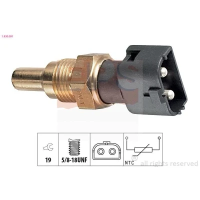 Image de EPS 1.830.091 Sonde De Température Liquide Refroidissement Made in Italy OE Equivalent VOLVO: 740 Break, 940 II 760 Berline