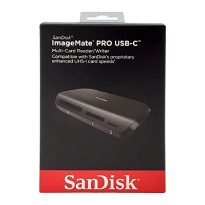 Image de SanDisk ImageMate PRO USB C Multi Card Reader/Writer, 3.0, up to 160MB/s, UHS II, I or non SD, Black