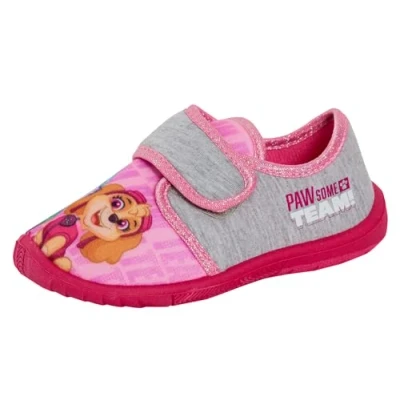 Image de Paw Patrol Skye Everest Pantoufles antidérapantes à fixation facile pour chambre d&#039;enfant, Gris/rose, 27 EU