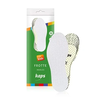 Image de Kaps Comfortable Frotte Insole FOR KIDS CUT TO FIT Semelles pour enfants, Taille: One Size, White