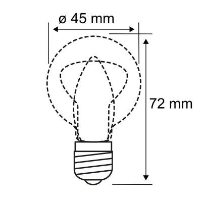 Image de Paulmann Ampoule LED 28691 à Filament en Forme de Goutte 2,6 W Transparent 2700 K E27, Plastique, 2