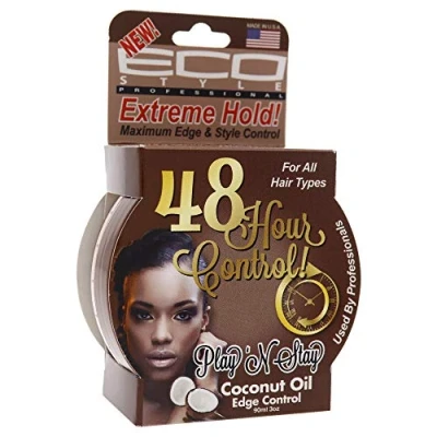 Image de Ecoco Playn Stay Edge Control Gel Huile de Coco pour Unisexe 3 oz