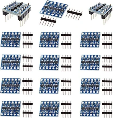 Image de RUNCCI YUN 15pcs 4 Canaux IIC I2C Module Convertisseur de Niveau Logique Bidirectionnel 3.3V 5V pour Arduino