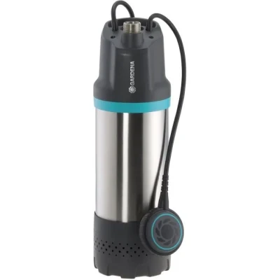 Image de pompe immergée Gardena 5900/4 inox : auto, débit de 5 900 l/h, avec filtre à impuretés, fonctionnement silencieux, protection contre le sec intégré (1768 20)