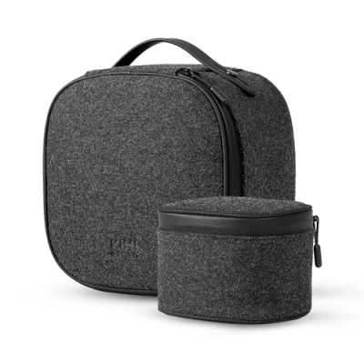 Image de KIWI design P4 Ensemble d&#039;Étuis de Transport Portables en Deux Parties Compatibles avec Les Meta Quest 3S/Quest 3/Quest 2/Vision Pro et Manettes Touch, Mini Étui Voyage