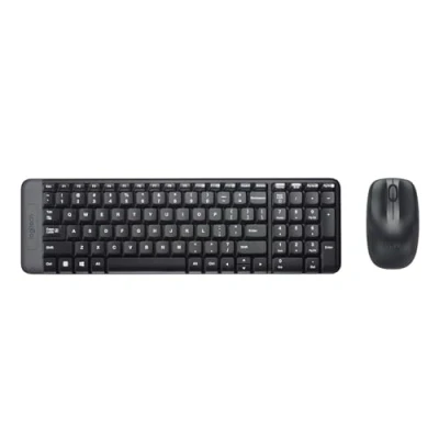 Image de Ensemble Clavier Souris Sans fil Logitech MK220 AZERTY Noir