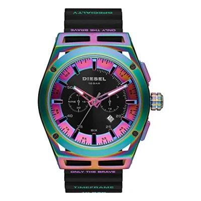 Image de Diesel Timeframe Montre à aiguilles, Homme, Taille: One Size, Black
