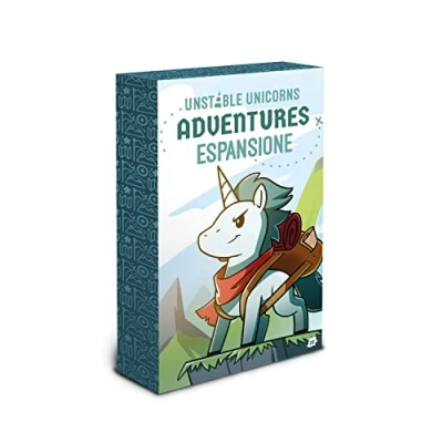 Image de Asmodee Unstable Unicorns : Adventures, Expansion du Jeu de Cartes, Edition en Italien, 8576