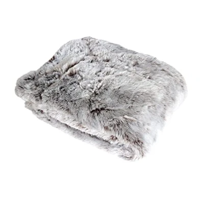 Image de Enjoy Home Plaid Ours Effet Fourrure Doublé Flanelle 100% Polyester 130x160cm Coloris Taupe