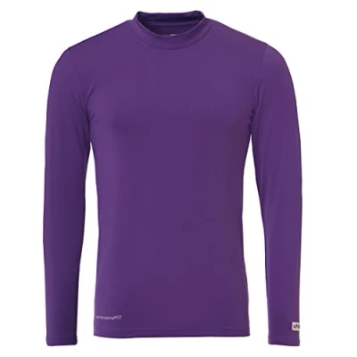 Image de UHLSPORT DISTINCTION COLORS BASELAYER Sous Maillot Manche Longues Matière Légère Coupe Moulante Ajustée violet