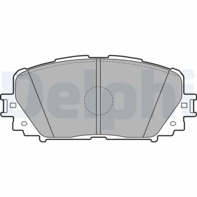 Image de DELPHI LP2123 Jeu de plaquettes frein non préparé pour indicateur d&#039;usure sans tôle anti bruit accessoires TOYOTA: Yaris II 3/5 portes