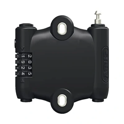 Image de ABUS Antivol à câble extensible SportFlex 2504 vélo fixer sous le porte bidon combinaison léger, flexible, peu encombrant longueur de 90 cm