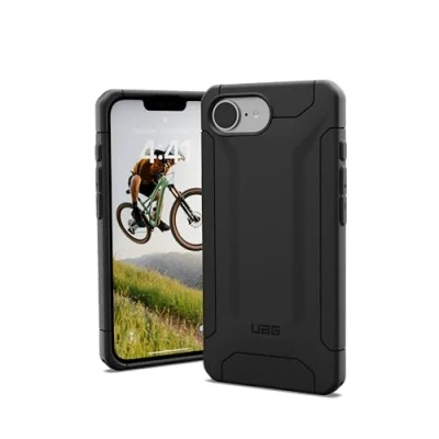 Image de URBAN ARMOR GEAR Scout Case compatible avec Apple iPhone 16e Coque (Résistante aux chutes selon les normes militaires, Protection de l&#039;écran / la caméra grâce à un bord surélevé) noir
