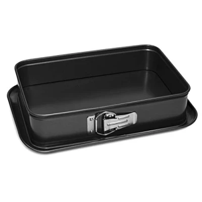 Image de Guardini, Moule à Charnière Rectangulaire 19x28cm, Acier avec Revêtement Anti adhérent, Couleur Noir 88519