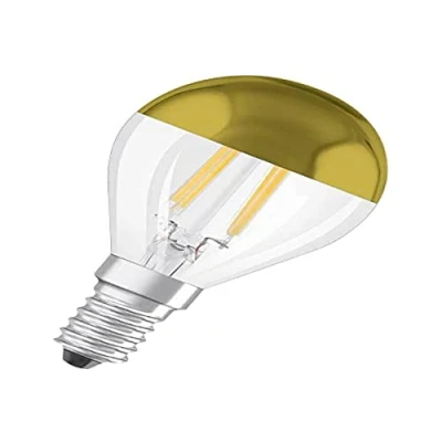 Image de OSRAM Ampoule LED Culot: E14 Blanc chaud 2700 K 4 W équivalent à 34 Retrofit CLASSIC P Mirror, Forme de Goutte Or