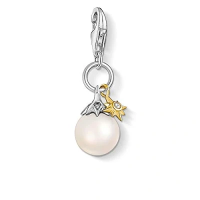 Image de THOMAS SABO Breloque en Argent sterling 925/1856/849 14 pour femme, 2,7 x 0,8 cm, Zircone cubique Doré, Non applicable
