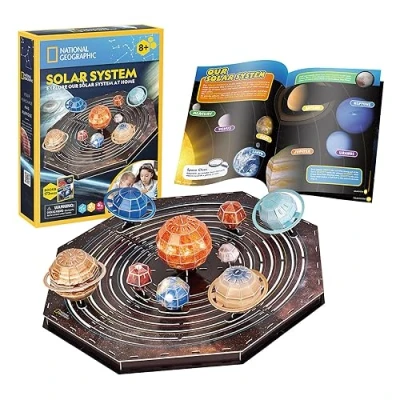 Image de Puzzle 3D Systeme Solaire National Geographic Enfant +8 Ans Maquette À Monter Système 173 Pièces Adulte Facile A Assembler