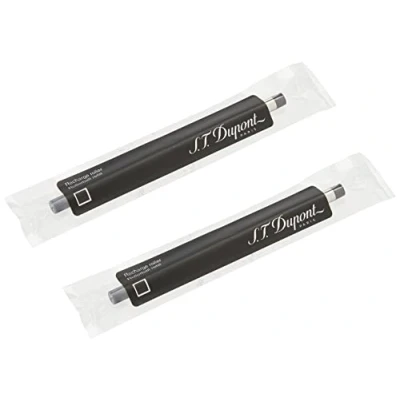 Image de S.T. Dupont Recharge pour stylo roller Pointe moyenne Noir Lot de 2