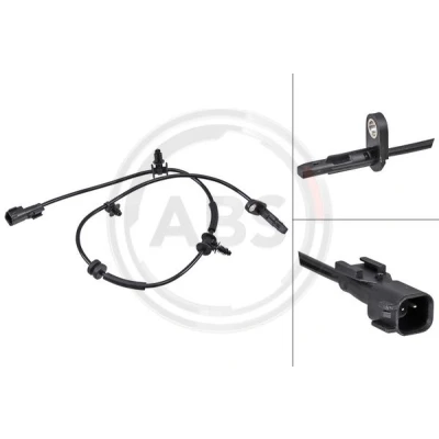 Image de A.B.S. 30184 Capteur ABS actif 710 790 39 noir TESLA: Model 3