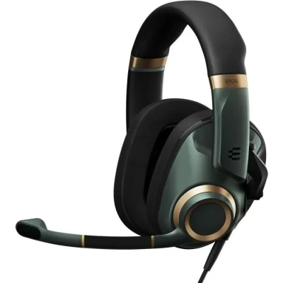 Image de Epos H6 Pro Casque Audio Fermé avec Micro Arceau Léger Soulever pour Mettre en Sourdine Confortable PC, MAC, PS4, PS5, Xbox Série X, One, Nintendo Switch (Vert)