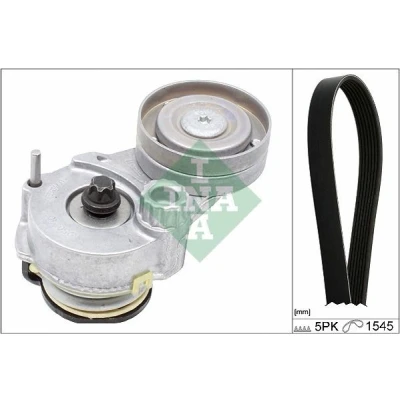 Image de INA 529 0329 10 Jeu de courroies trapézoïdales à nervures Contrôler et changer roue libre alternateur si nécessaire OPEL: Corsa D 3/5 portes