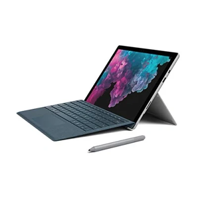 Image de 2018 Microsoft Surface Pro 6 avec Intel Core i7 8650U (12.3 pouces, 8 Go RAM, 256 SSD) Platine (Reconditionné)