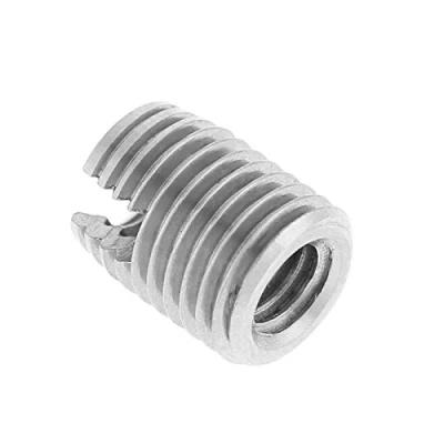 Image de 20 pièces insert fileté auto taraudeur M4 x 8mm en acier inoxydable écrous pour réparation hélicoïdale Améliorez la résistance et durée de vie vos connexions
