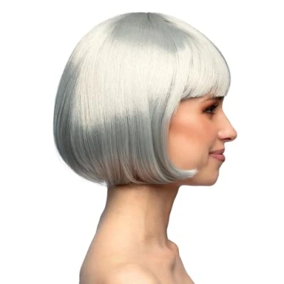 Image de Boland Perruque cabaret, mi longue, bob avec franges, cheveux synthétiques, coiffure, fête à thème, carnaval, soirée déguisée, costume