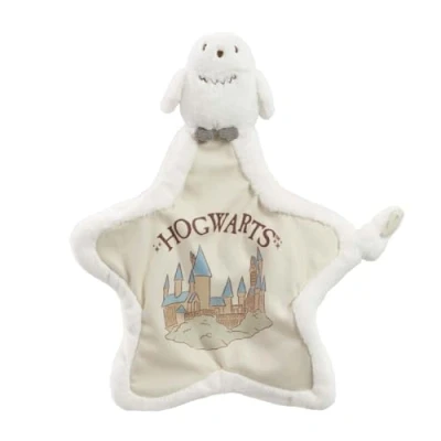 Image de Rainbow Designs Harry Potter Hedwig Couverture Confortable en Peluche Douce pour Nouveau né avec Motif Hibou des neiges bébé Forme d&#039;étoile Illustration de Poudlard et Coin