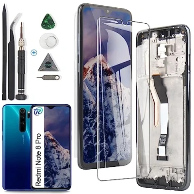 Image de RongZy Écran Tactile LCD Compatible avec Xiaomi Redmi Note 8 Pro De Remplacement Touche Ecran D&#039;Outils Complet Réparation(Single SIM)