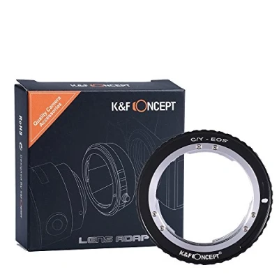 Image de K f concept KF06.129 Bague Adaptation Objectif pour Monter Yashica C/Y a Camera Canon EOS en Metal