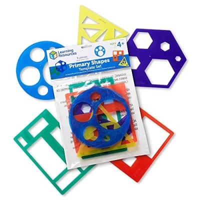 Image de Learning Resources Kit de pochoirs formes primaires