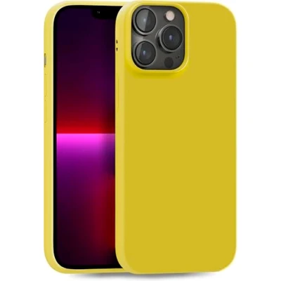 Image de MyGadget Coque pour iPhone 13 Pro Max Case TPU Souple Cover Protection Extra Fine &amp; Légère Étui Coloré Anti Choc et Rayures Jaune