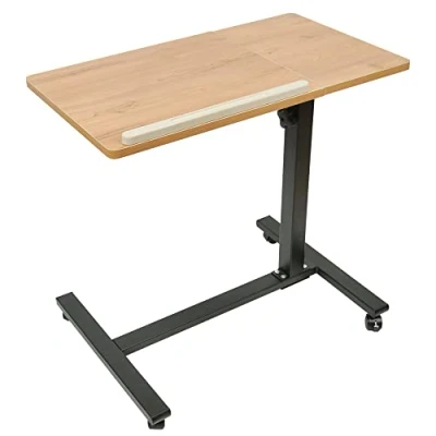 Image de Drumm Table de lit pour Ordinateur Portable,Table avec Roulette,Réglable en Hauteur, roulettes Verrouillables,Bureau Debout, d&#039;ordinateur Mobile,Pliable,60 * 34.5 58 90cm
