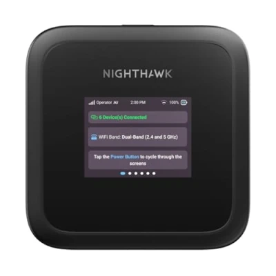 Image de Netgear Nighthawk Routeur 5G WiFi 6 avec Carte Sim (MH3150) Modem 5G, Box Jusqu‘à 2.5 Gbps, Ultra Rapide pour Un Usage Nomade Hotspot ou Domestique et Professionel, Couvre Jusqu&#039;à 32 Appareils