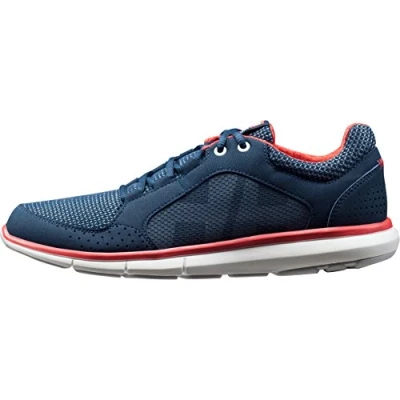 Image de Helly Hansen W Ahiga V4 Hydropower, Chaussures de voile Femme Bleu (Navy/Off White/Cayenne 597) 6 UK/39.3 EU