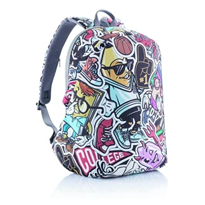 Image de XDDesign XDP705.868, XD Design Bobby Soft Art Sac à Dos antivol Grafitti Mixte, Multicolore, Taille Unique