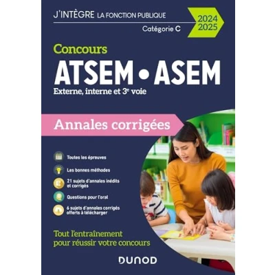 Image de Concours ATSEM/ASEM Annales corrigées 2024 2025 (Broché)