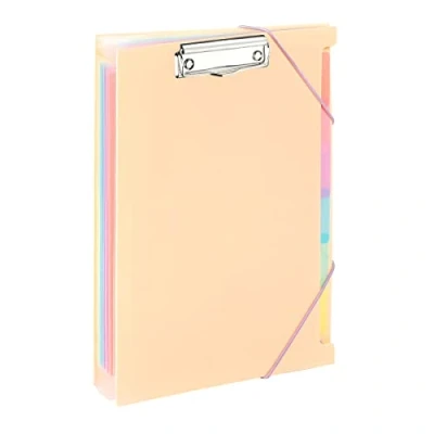 Image de Viquel Trieur Document A4 avec 6 Compartiments et Porte Bloc Rainbow Pastel