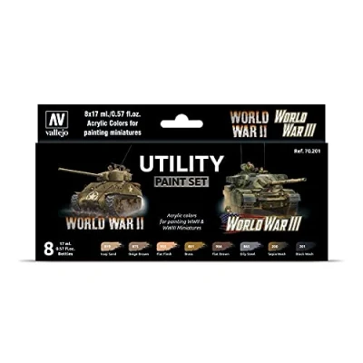 Image de Vallejo Ensemble de Couleurs II &amp; World War III Accessoires modélisme, VAL70201, Divers, 17 ML (Lot 8)